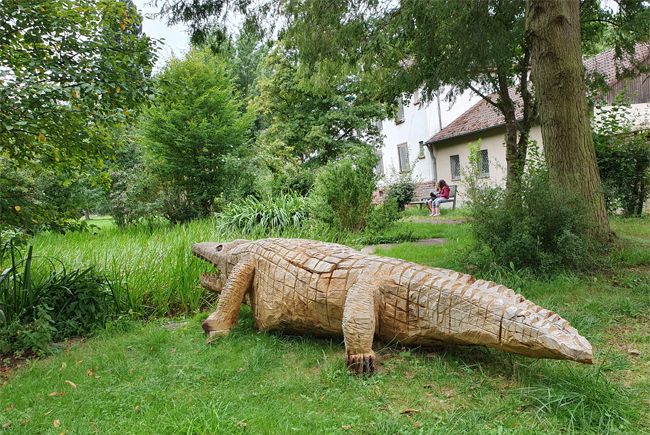 Krokodil Holzkunst © K.Faul