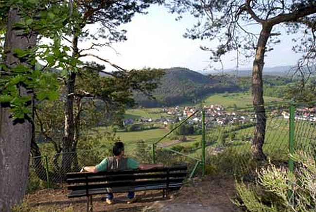 Aussicht am Christkindelsfelsen