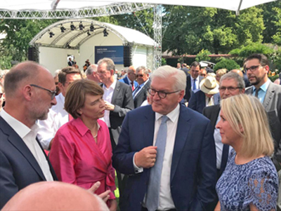 Gartenfest bei Steinmeier im Schloss Belevue